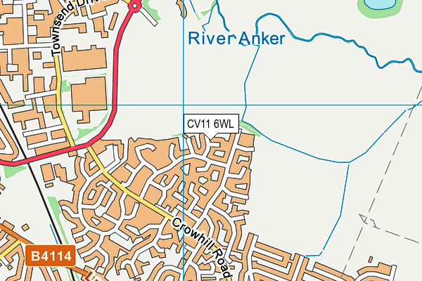 CV11 6WL map - OS VectorMap District (Ordnance Survey) CV11 6WL map - OS VectorMap District (Ordnance Survey)