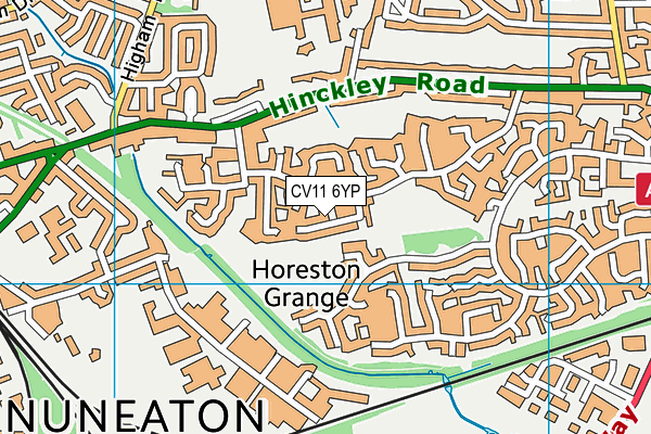CV11 6YP map - OS VectorMap District (Ordnance Survey) CV11 6YP map - OS VectorMap District (Ordnance Survey)