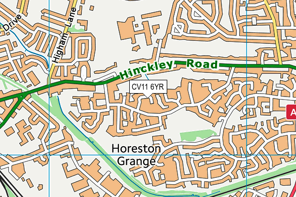 CV11 6YR map - OS VectorMap District (Ordnance Survey) CV11 6YR map - OS VectorMap District (Ordnance Survey)