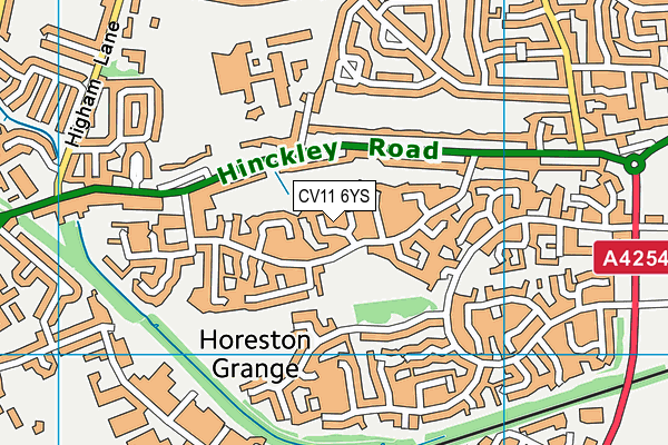 CV11 6YS map - OS VectorMap District (Ordnance Survey) CV11 6YS map - OS VectorMap District (Ordnance Survey)