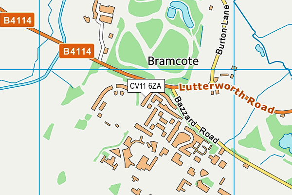 CV11 6ZA map - OS VectorMap District (Ordnance Survey) CV11 6ZA map - OS VectorMap District (Ordnance Survey)