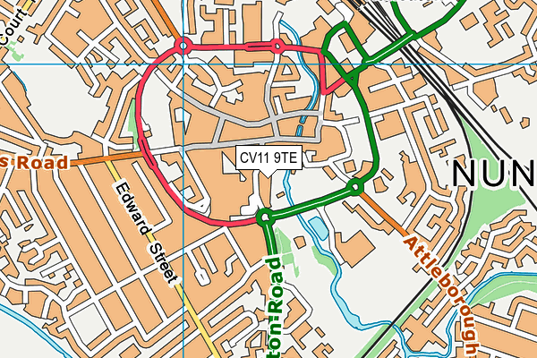 CV11 9TE map - OS VectorMap District (Ordnance Survey) CV11 9TE map - OS VectorMap District (Ordnance Survey)