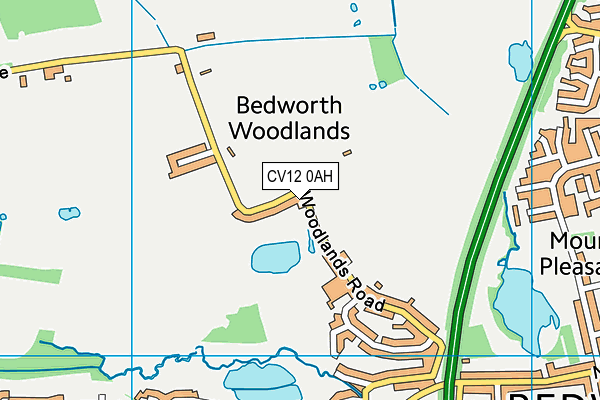 CV12 0AH map - OS VectorMap District (Ordnance Survey) CV12 0AH map - OS VectorMap District (Ordnance Survey)