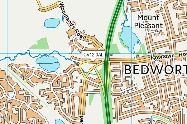 CV12 0AL map - OS VectorMap District (Ordnance Survey) CV12 0AL map - OS VectorMap District (Ordnance Survey)
