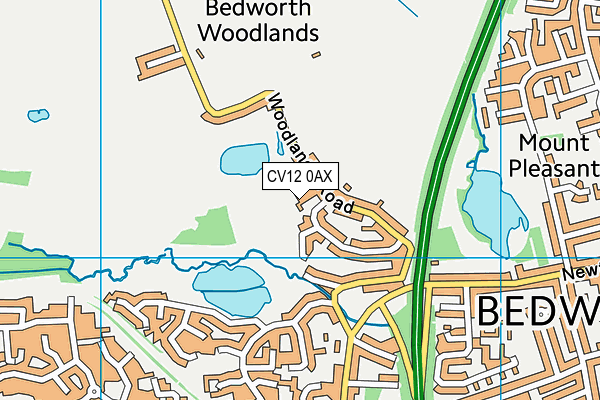 CV12 0AX map - OS VectorMap District (Ordnance Survey) CV12 0AX map - OS VectorMap District (Ordnance Survey)