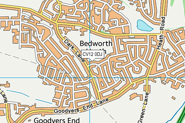 CV12 0DJ map - OS VectorMap District (Ordnance Survey) CV12 0DJ map - OS VectorMap District (Ordnance Survey)