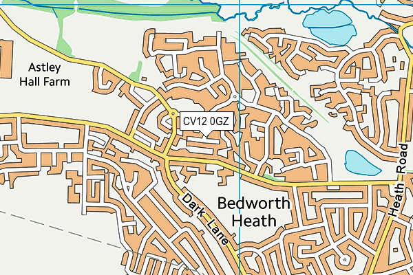 CV12 0GZ map - OS VectorMap District (Ordnance Survey) CV12 0GZ map - OS VectorMap District (Ordnance Survey)