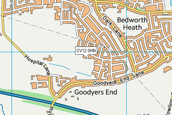 CV12 0HN map - OS VectorMap District (Ordnance Survey) CV12 0HN map - OS VectorMap District (Ordnance Survey)