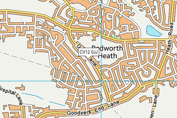 CV12 0JJ map - OS VectorMap District (Ordnance Survey) CV12 0JJ map - OS VectorMap District (Ordnance Survey)
