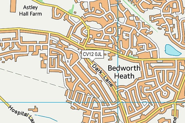 CV12 0JL map - OS VectorMap District (Ordnance Survey) CV12 0JL map - OS VectorMap District (Ordnance Survey)