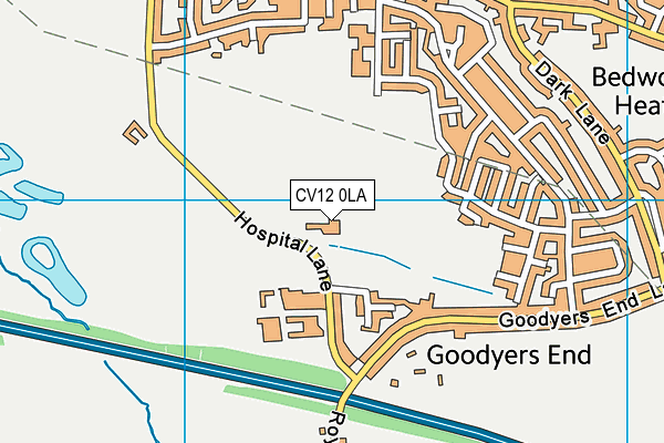 CV12 0LA map - OS VectorMap District (Ordnance Survey) CV12 0LA map - OS VectorMap District (Ordnance Survey)
