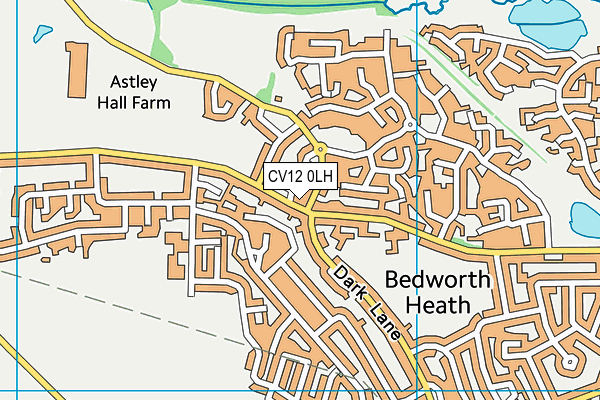 CV12 0LH map - OS VectorMap District (Ordnance Survey) CV12 0LH map - OS VectorMap District (Ordnance Survey)