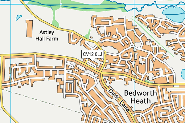 CV12 0LJ map - OS VectorMap District (Ordnance Survey) CV12 0LJ map - OS VectorMap District (Ordnance Survey)
