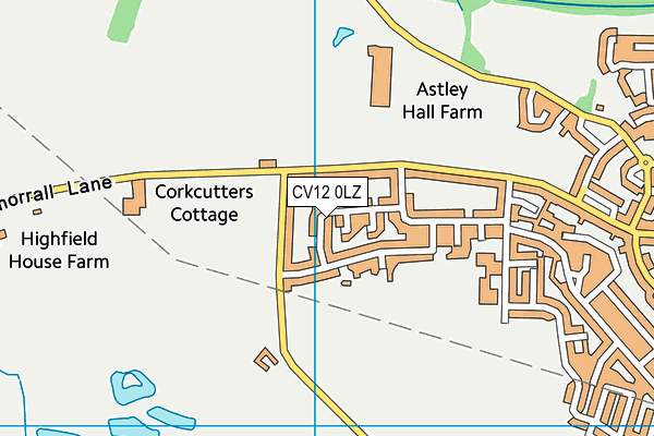 CV12 0LZ map - OS VectorMap District (Ordnance Survey) CV12 0LZ map - OS VectorMap District (Ordnance Survey)
