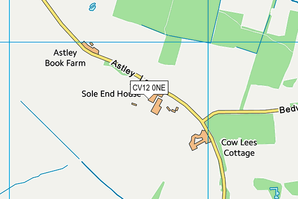 CV12 0NE map - OS VectorMap District (Ordnance Survey)