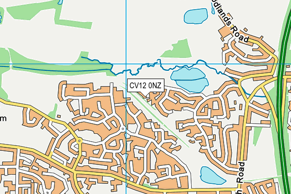 CV12 0NZ map - OS VectorMap District (Ordnance Survey) CV12 0NZ map - OS VectorMap District (Ordnance Survey)