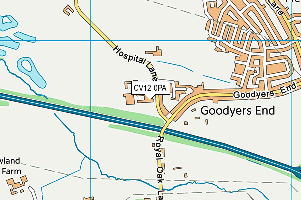CV12 0PA map - OS VectorMap District (Ordnance Survey) CV12 0PA map - OS VectorMap District (Ordnance Survey)