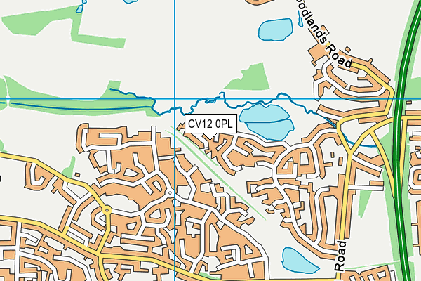 CV12 0PL map - OS VectorMap District (Ordnance Survey) CV12 0PL map - OS VectorMap District (Ordnance Survey)