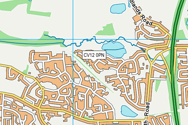 CV12 0PN map - OS VectorMap District (Ordnance Survey) CV12 0PN map - OS VectorMap District (Ordnance Survey)