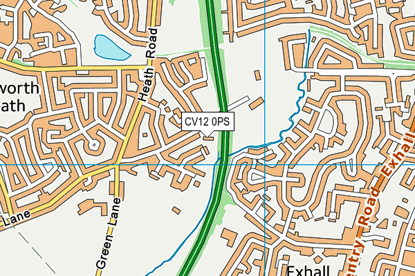 CV12 0PS map - OS VectorMap District (Ordnance Survey) CV12 0PS map - OS VectorMap District (Ordnance Survey)