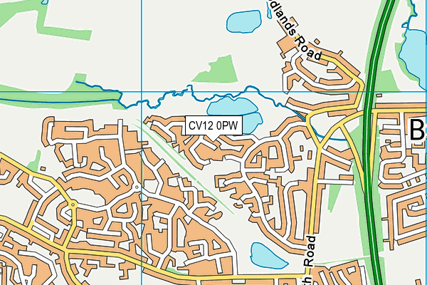 CV12 0PW map - OS VectorMap District (Ordnance Survey) CV12 0PW map - OS VectorMap District (Ordnance Survey)