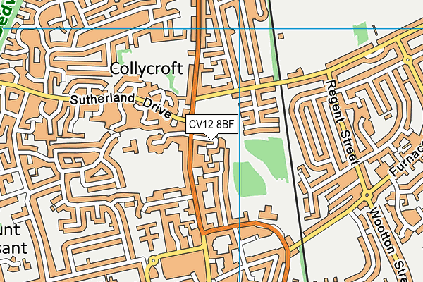 CV12 8BF map - OS VectorMap District (Ordnance Survey) CV12 8BF map - OS VectorMap District (Ordnance Survey)
