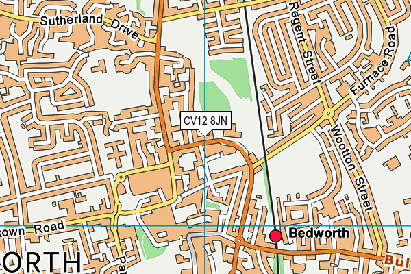 CV12 8JN map - OS VectorMap District (Ordnance Survey) CV12 8JN map - OS VectorMap District (Ordnance Survey)