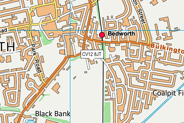 CV12 8JT map - OS VectorMap District (Ordnance Survey) CV12 8JT map - OS VectorMap District (Ordnance Survey)