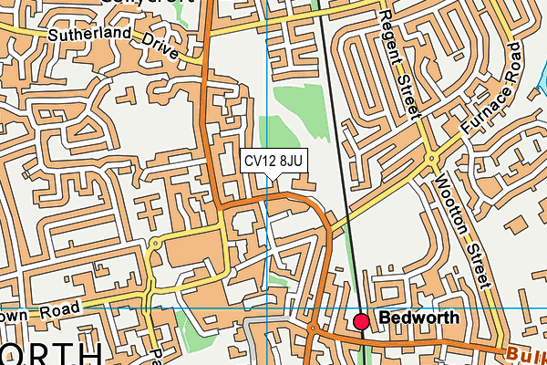 CV12 8JU map - OS VectorMap District (Ordnance Survey) CV12 8JU map - OS VectorMap District (Ordnance Survey)