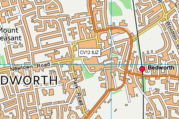 CV12 8JZ map - OS VectorMap District (Ordnance Survey) CV12 8JZ map - OS VectorMap District (Ordnance Survey)