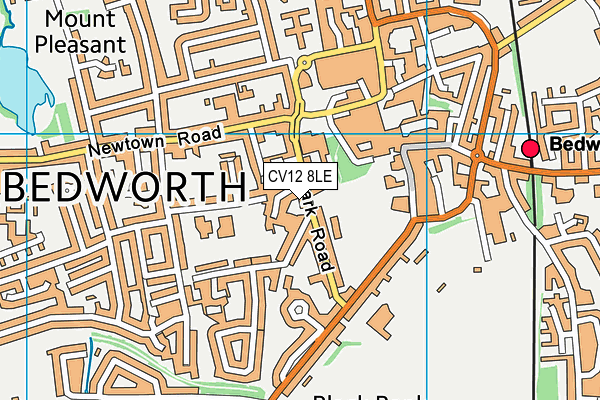 CV12 8LE map - OS VectorMap District (Ordnance Survey)