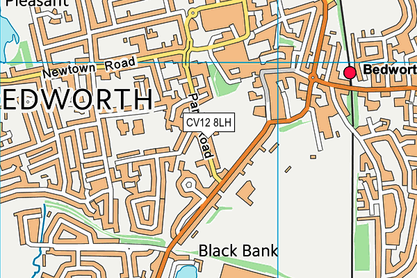 CV12 8LH map - OS VectorMap District (Ordnance Survey) CV12 8LH map - OS VectorMap District (Ordnance Survey)