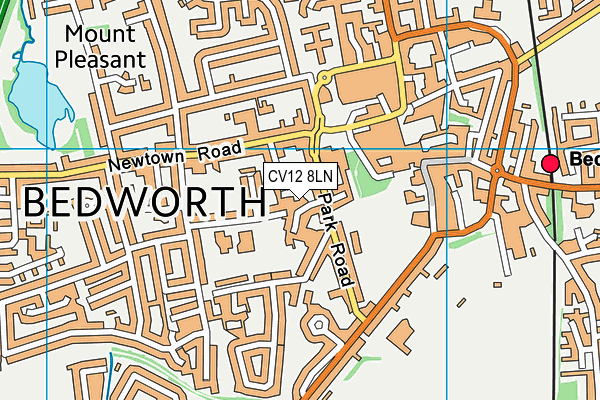 CV12 8LN map - OS VectorMap District (Ordnance Survey) CV12 8LN map - OS VectorMap District (Ordnance Survey)