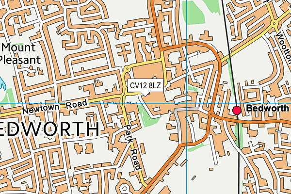 CV12 8LZ map - OS VectorMap District (Ordnance Survey) CV12 8LZ map - OS VectorMap District (Ordnance Survey)