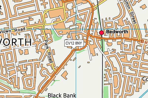 CV12 8NY map - OS VectorMap District (Ordnance Survey) CV12 8NY map - OS VectorMap District (Ordnance Survey)