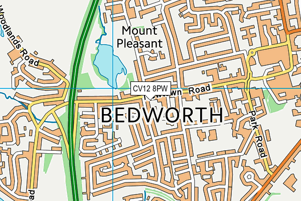 CV12 8PW map - OS VectorMap District (Ordnance Survey) CV12 8PW map - OS VectorMap District (Ordnance Survey)