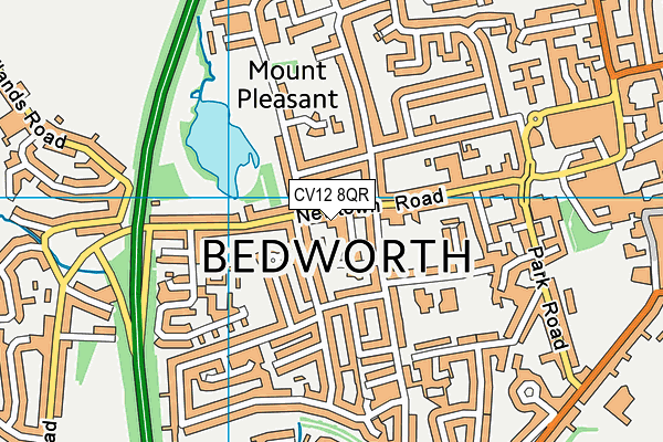 CV12 8QR map - OS VectorMap District (Ordnance Survey) CV12 8QR map - OS VectorMap District (Ordnance Survey)