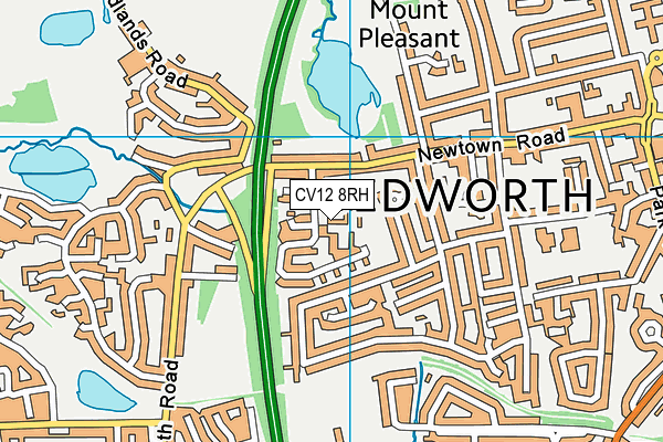 CV12 8RH map - OS VectorMap District (Ordnance Survey) CV12 8RH map - OS VectorMap District (Ordnance Survey)