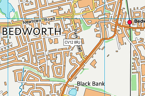 CV12 8RJ map - OS VectorMap District (Ordnance Survey) CV12 8RJ map - OS VectorMap District (Ordnance Survey)
