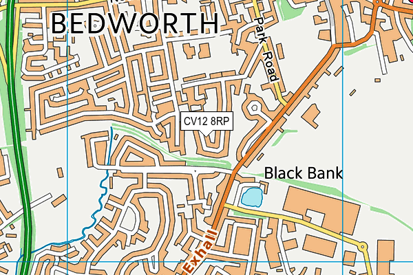 CV12 8RP map - OS VectorMap District (Ordnance Survey) CV12 8RP map - OS VectorMap District (Ordnance Survey)