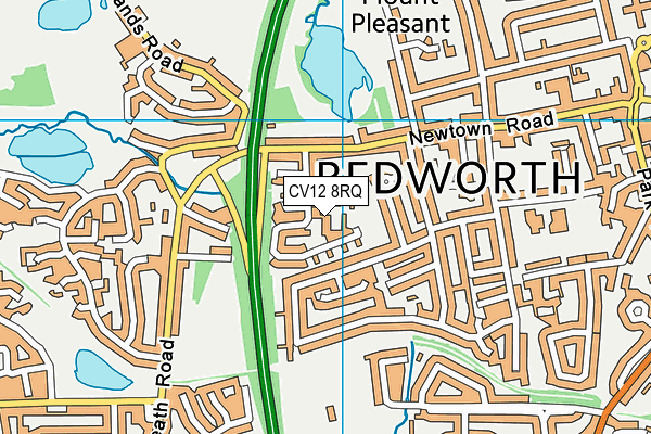 CV12 8RQ map - OS VectorMap District (Ordnance Survey) CV12 8RQ map - OS VectorMap District (Ordnance Survey)