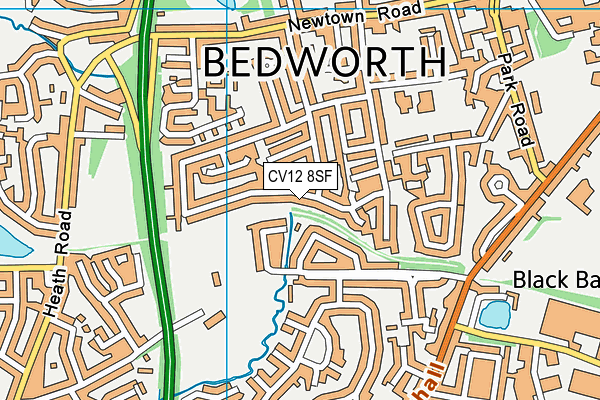 CV12 8SF map - OS VectorMap District (Ordnance Survey) CV12 8SF map - OS VectorMap District (Ordnance Survey)