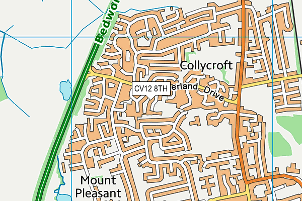 CV12 8TH map - OS VectorMap District (Ordnance Survey) CV12 8TH map - OS VectorMap District (Ordnance Survey)