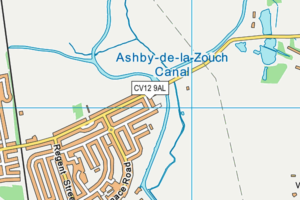 CV12 9AL map - OS VectorMap District (Ordnance Survey) CV12 9AL map - OS VectorMap District (Ordnance Survey)