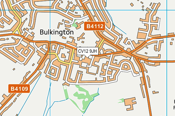 CV12 9JH map - OS VectorMap District (Ordnance Survey) CV12 9JH map - OS VectorMap District (Ordnance Survey)