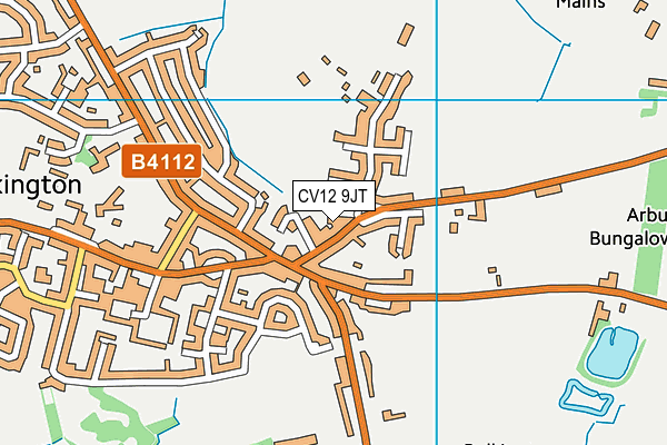 CV12 9JT map - OS VectorMap District (Ordnance Survey) CV12 9JT map - OS VectorMap District (Ordnance Survey)