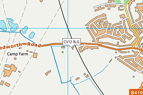 CV12 9LG map - OS VectorMap District (Ordnance Survey) CV12 9LG map - OS VectorMap District (Ordnance Survey)
