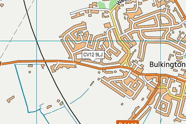 CV12 9LJ map - OS VectorMap District (Ordnance Survey) CV12 9LJ map - OS VectorMap District (Ordnance Survey)