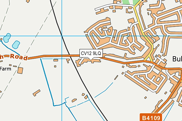 CV12 9LQ map - OS VectorMap District (Ordnance Survey) CV12 9LQ map - OS VectorMap District (Ordnance Survey)
