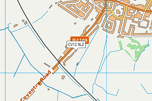 CV12 9LZ map - OS VectorMap District (Ordnance Survey) CV12 9LZ map - OS VectorMap District (Ordnance Survey)